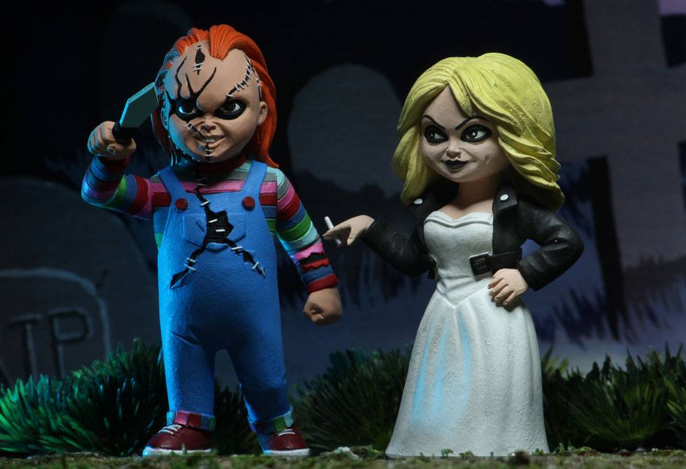 Chucky und seine Braut Toony Terrors Actionfiguren Doppelpack Chucky &amp; Tiffany 15 cm