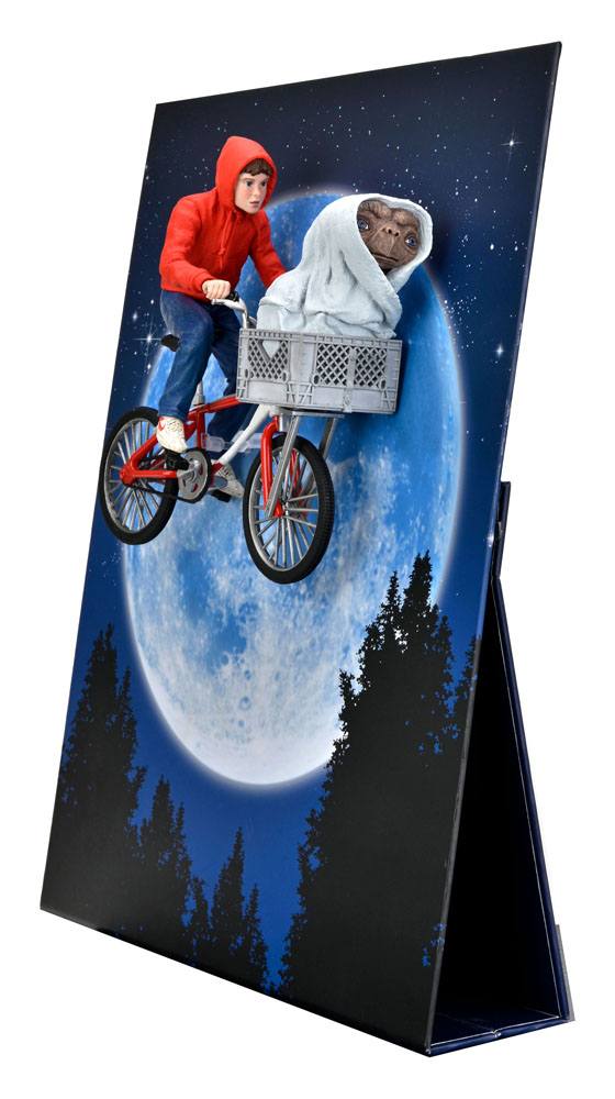 E.T. - Der Außerirdische Actionfigur Elliott und E.T. on Bicycle 13 cm B-Ware