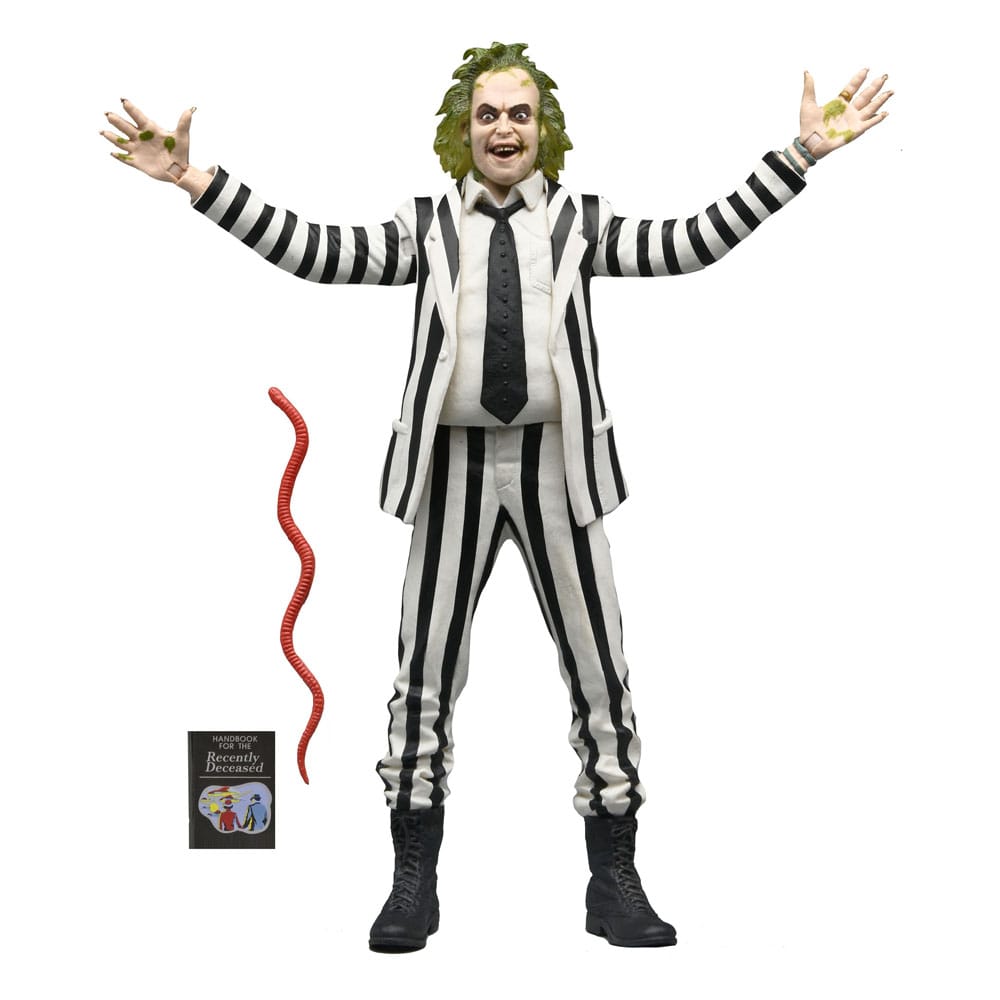 Beetlejuice 1988 Actionfigur Beetlejuice Black and White Striped Suit 18 cm
