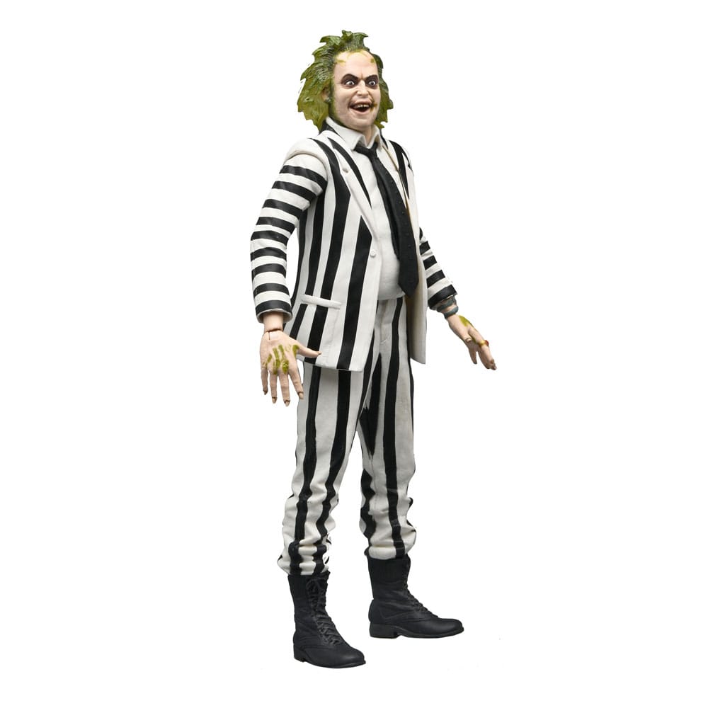 Beetlejuice 1988 Actionfigur Beetlejuice Black and White Striped Suit 18 cm