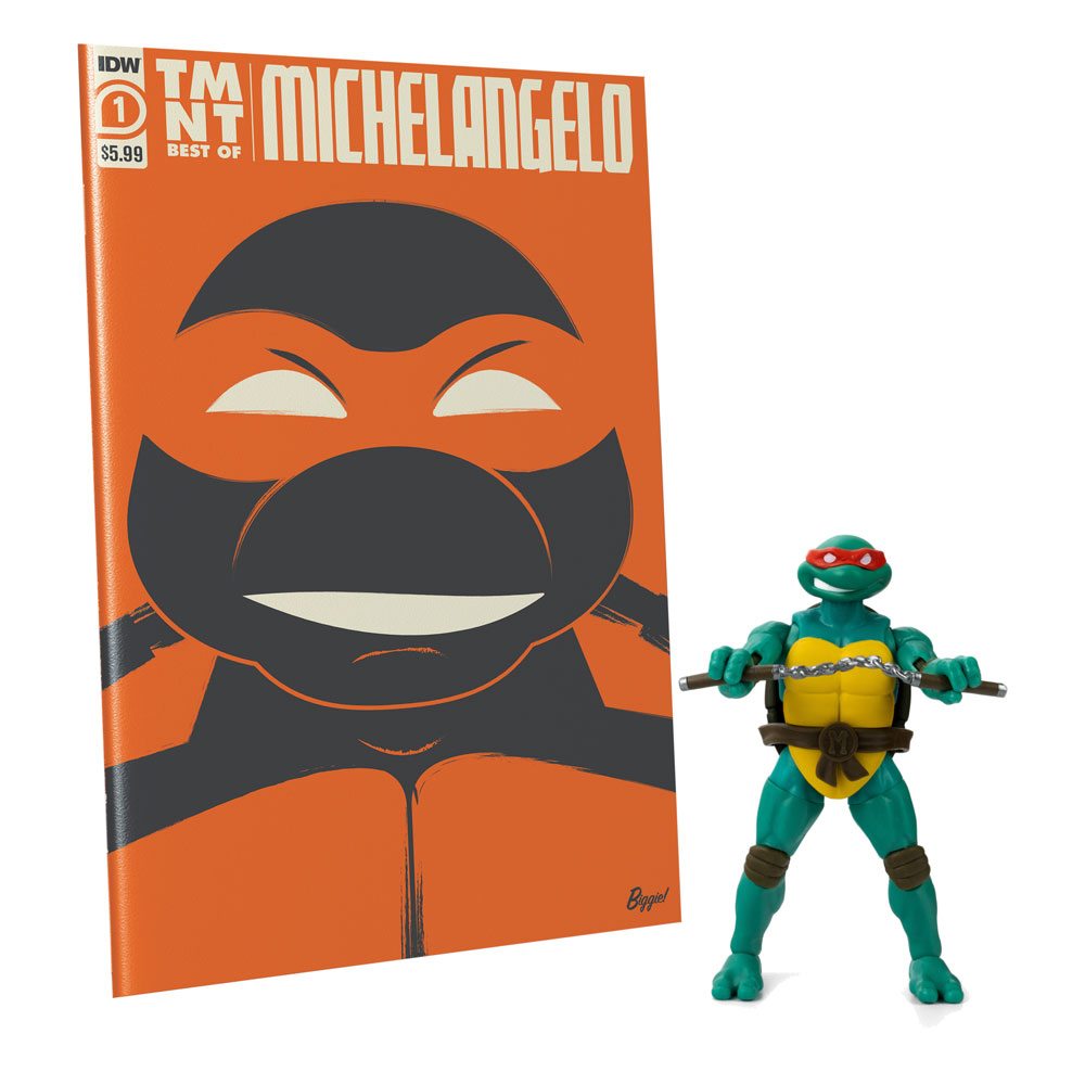 Michelangelo Teenage Mutant Ninja Turtles BST AXN x IDW Actionfigur Comic Exclusive 13 cm