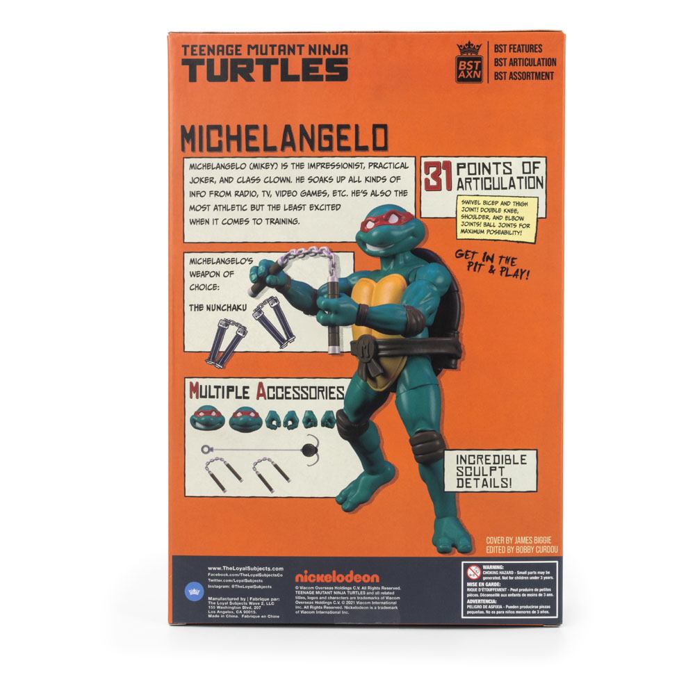 Michelangelo Teenage Mutant Ninja Turtles BST AXN x IDW Actionfigur Comic Exclusive 13 cm