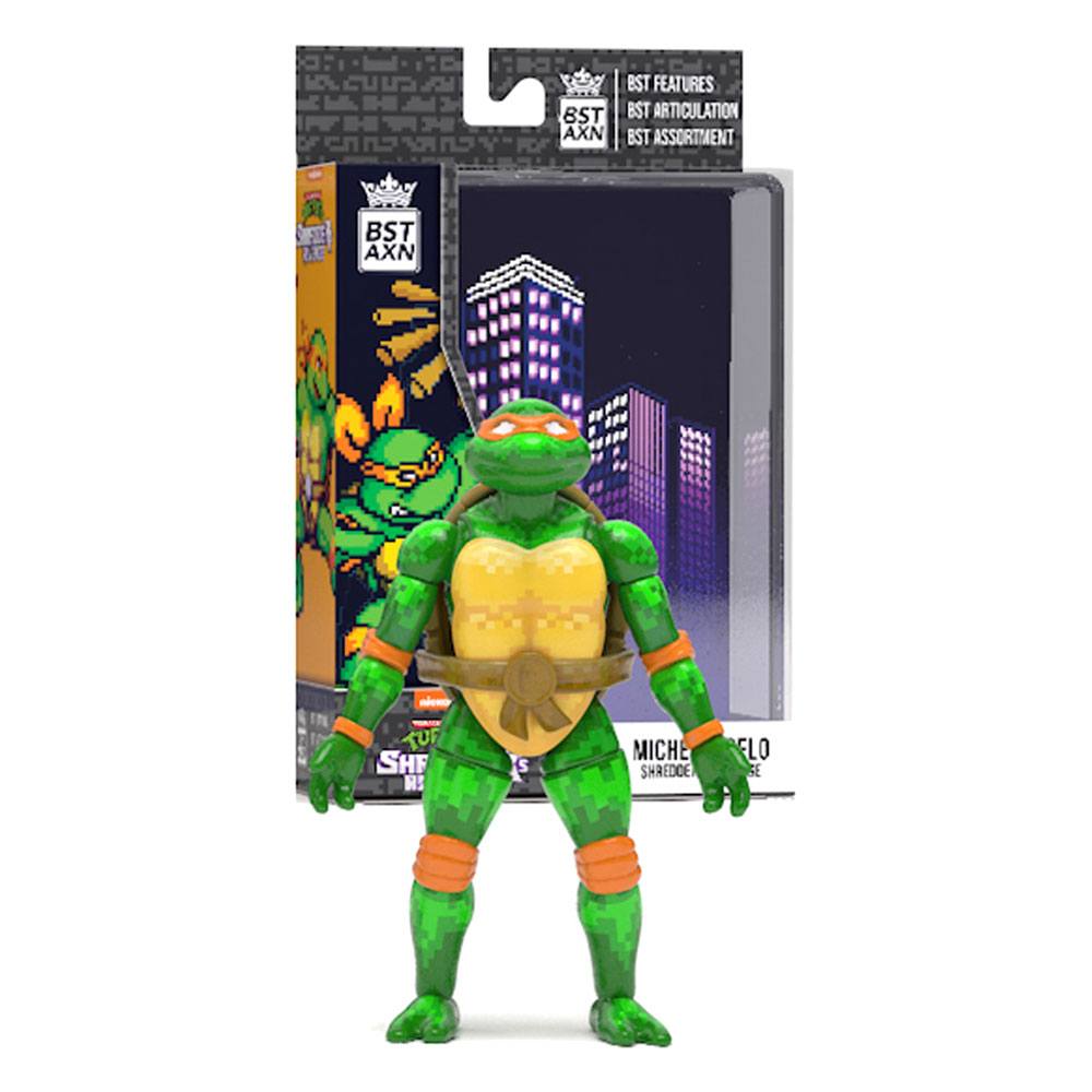 Teenage Mutant Ninja Turtles BST AXN Actionfigur NES 8-Bit Michelangelo 13 cm